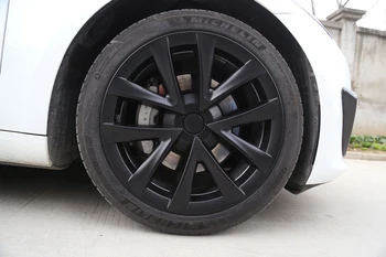 4 шт. для tesla model y 19-дюймовые колесные крышки колпаки Tesla model 3 колпаки 18-дюймовые с полным покрытием обода 2019-2023 Аксессуары Изображение 2