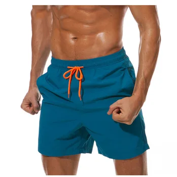 Мужские пляжные брюки, мужские шорты на четверть длины, дышащие листья лотоса, водонепроницаемые спортивные повседневные брюки, песчаные Гавайи, серфинг, движение, Отдых