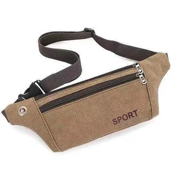 Холщовые мужские поясные сумки для занятий спортом на открытом воздухе, сумка для альпинизма, Нагрудная сумка для фитнеса, для бега, ультратонкая, сверхлегкая сумка для мобильного телефона