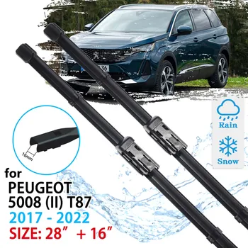 Для Peugeot 5008 Mk2 T87 2017 2018 2019 2020 2021 2022 Щетки Для Лобового Стекла Аксессуары Стеклоочистителей Автомобиля Спереди Изображение 2