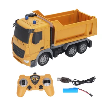 Радиоуправляемый Транспортный грузовик в масштабе 1:24 6WD с дистанционным управлением 2,4 ГГц, саморазряжающаяся строительная машина, игрушка в подарок для детей